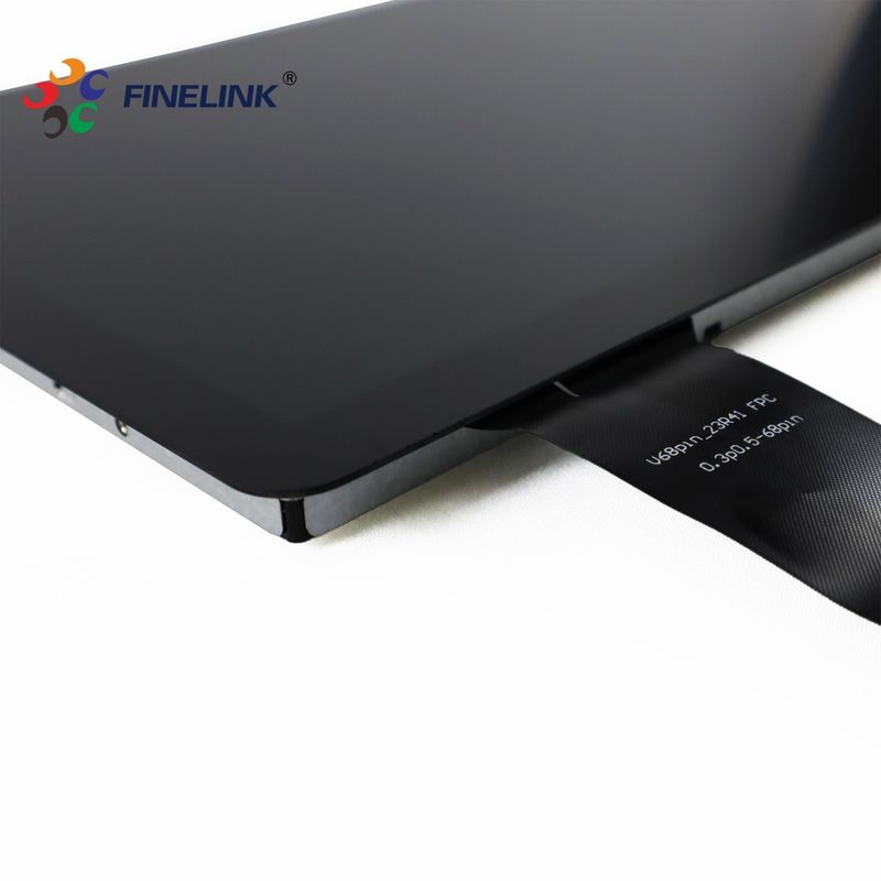 OEM Optical Bonding Display 10.1 Inch Touch Panel Plus LCM From FINELINK In Black