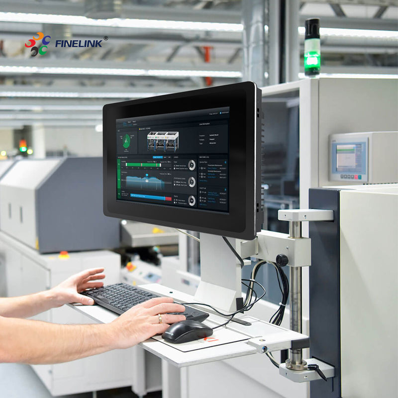 13.3 Inch Industrial Panel PC IP65 Industrial All In One PC With Metal Frame