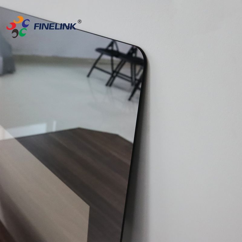 Black Color Makeup Mirror Touch Screen 32 Inch For Bathroom Applications
