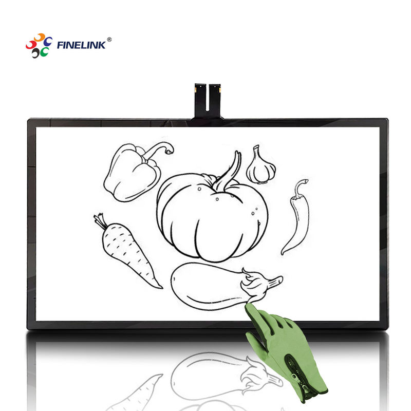 32-55 Inch FINELINK Lcd Panel Touch Screen PCAP Black Capacitive Education Touch Panel