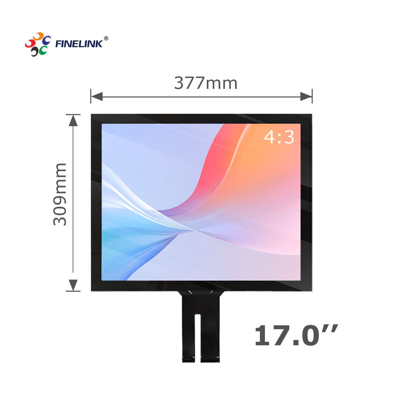 17 Inch G G Capacitive PCAP Touch Panel for Bank Terminal USB/I2C/Serial Port Interface