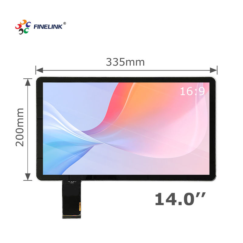 14 inch Capacitive Touch Panel with Anti-Glare Surface Treatment Aspect Ratio 16 9