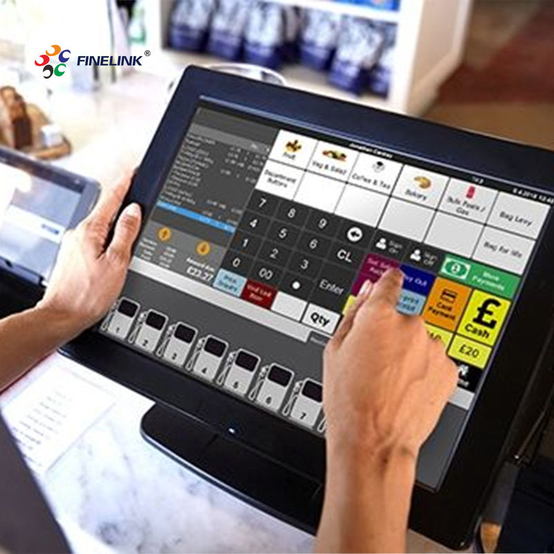 13.3 Inch Open Frame Touch Screen Monitor ODM Glass Glass FPC IC Structure