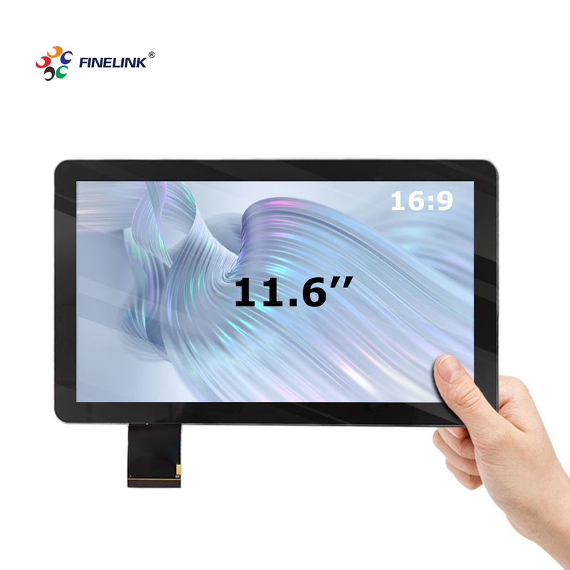 Linux Open Frame Touch Display 15.6 Inch Multi Drive IC LCD Touch Panel Monitor