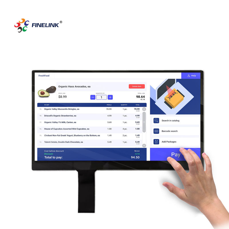 EETI/ILIEK/SIS drive IC 15.6 inch capacitive lcd touch screen panel for raspberry pi