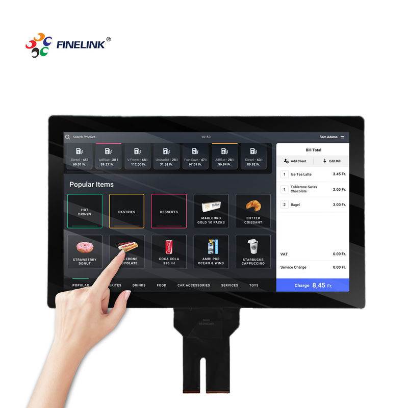 21.5 Inch USB Multi-Touch Capacitive Touch Panel with Glass Glass FPC IC Structure