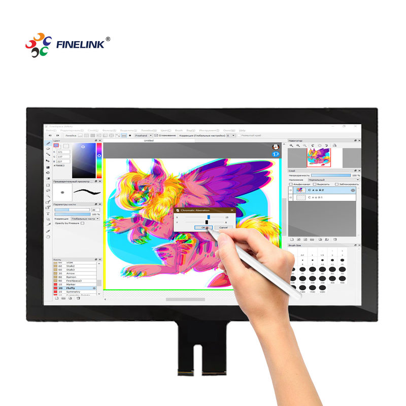 19.5 Inch G G Multi Touch Custom IIC USB PCAP Screen Panel with Multi Point Touch