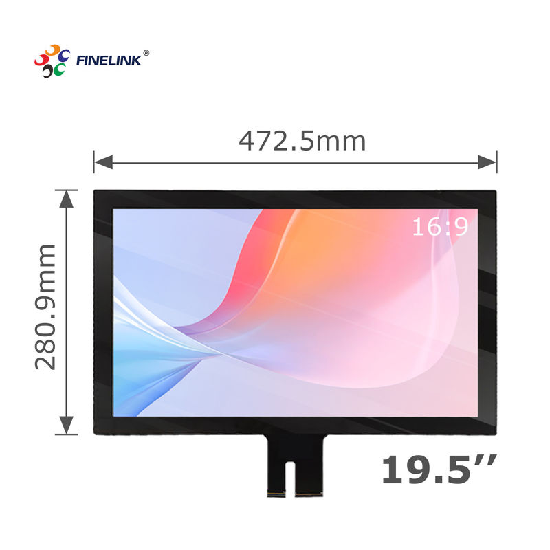 19.5 Inch G G Multi Touch Custom IIC USB PCAP Screen Panel with Multi Point Touch