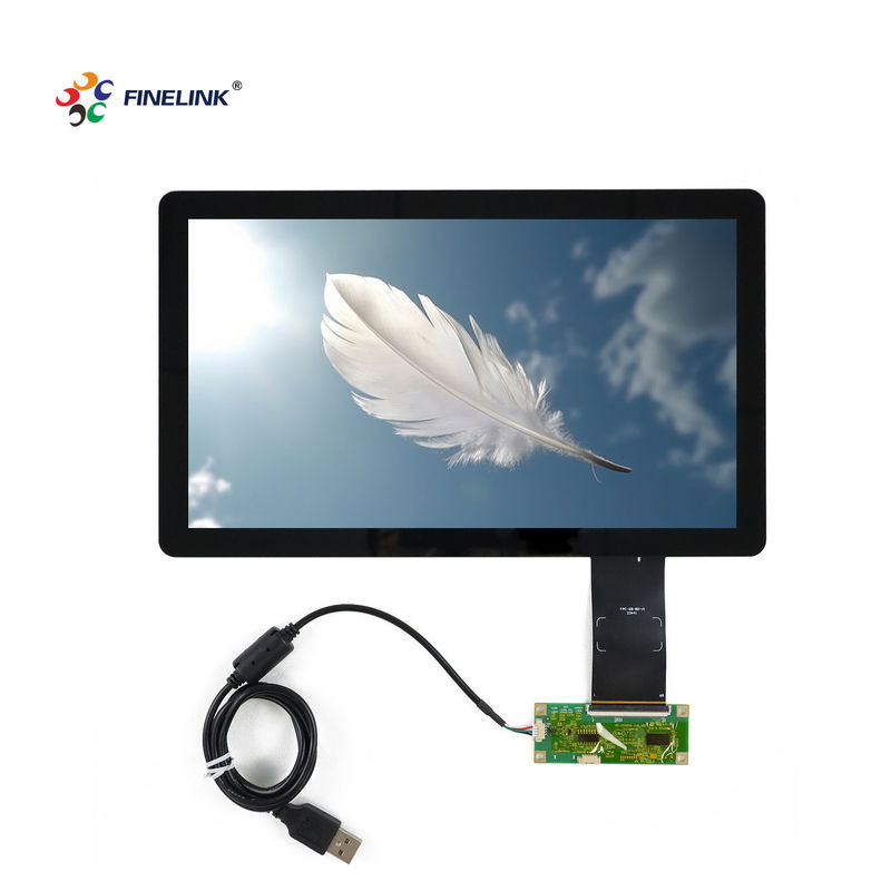 11.6'' Waterproof USB/IIC/RS 232 PC Capacitive Touch Panel 7H Hardness R10 Sensor IK10 Lens VA 257*146mm