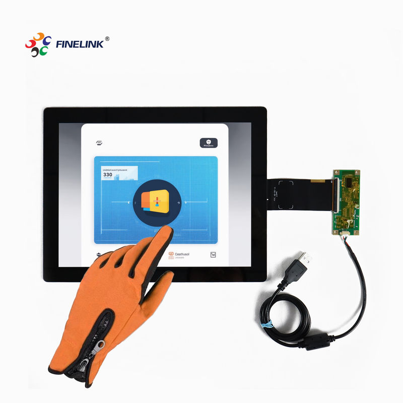 POS Machine Touch Screen Component 10.4-inch Gloves Multi-touch Capacitive Touch Screen Panel With Controller And USB